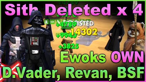 4 Fights Ewoks Destroy Relic 7 Darth Vader D Revan Bastila Shan