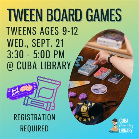 Tween Board Games Cuba Circulating Library