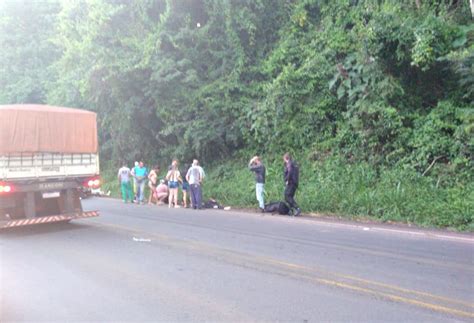 Acidente deixa um morto na BR 282 em Vargem Bonita Éder Luiz Notícias