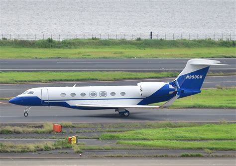 PRIVATE Gulfstream G500 G600 G VII N393CW 羽田空港 航空フォト by じーくさん 撮影