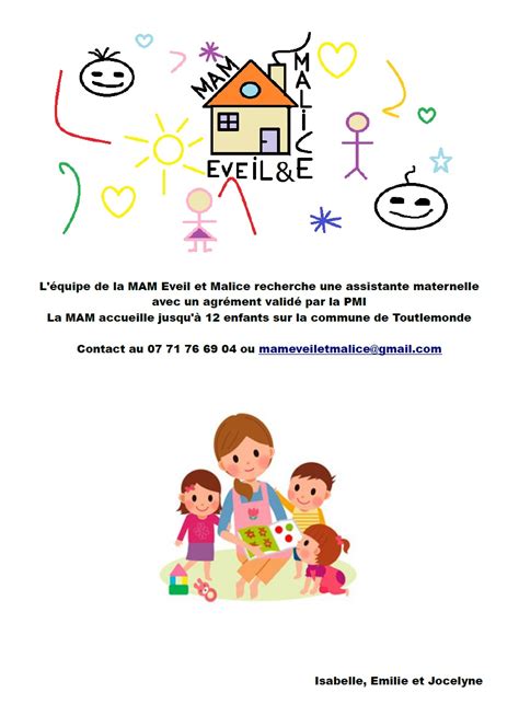 La Mam Recherche Une Assistante Maternelle Site De La Commune De