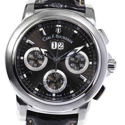 良品【carl Fbucherer】カール Fブヘラ パトラビ クロノグラフ デイト 4500620 自動巻き メンズ 646307