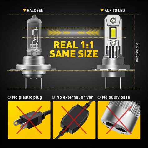 2x H7 LED Headlight Kit 24000LM 100W Globes Car Bulbs High Low Beam