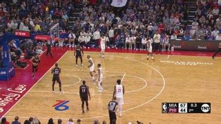 Last Second Field Goal Heat 76ers NBA Official