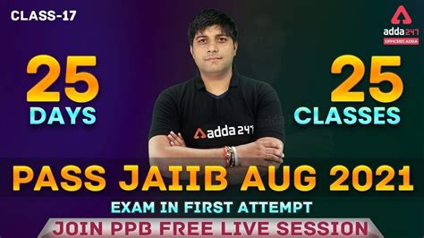 Join PPB Free Live Class 17 Pass JAIIB Aug 2021 Exam In First