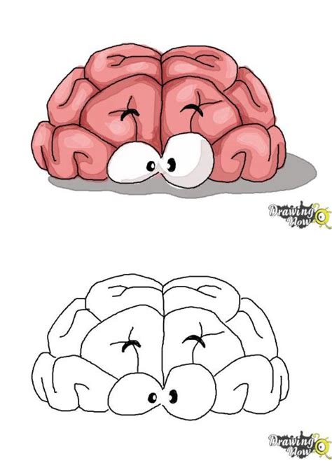 Easy Brain Drawing Ideas How To Draw A Brain