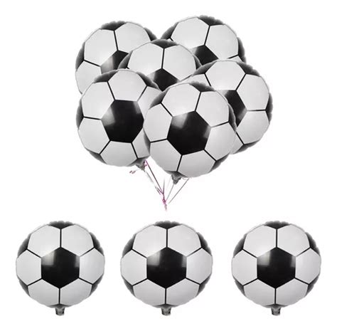 10 Balão Bexiga Metalizado Bola De Futebol 2d 45 Cm Festa Frete grátis