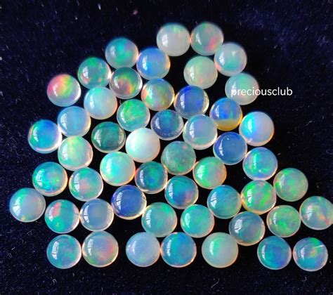 100 Pc Wholesale Lot Of Natural Ethiopian Opal Round 2mm To 9mm