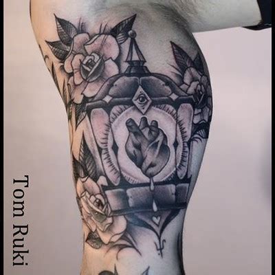 Heart Lantern Custom Tattoo Design By Tom Ruki For Booki Flickr