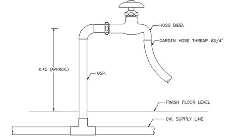 The Water Pipe Connection Section Details Are Given In This Autocad Dwg