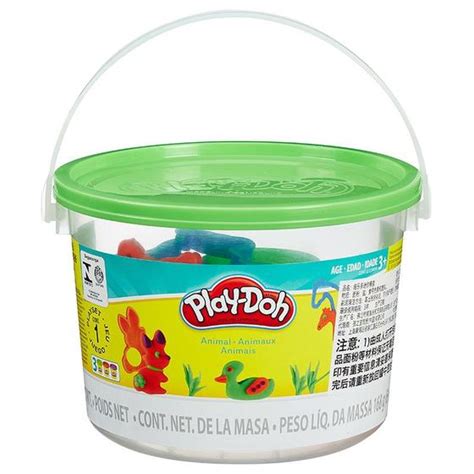 Play Doh Massinha De Modelar Mini Balde Conjunto De Animais 23414