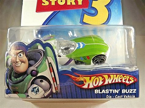 2010 Hot Wheels Disney PIXAR Toy Story BLASTIN BUZZ Lightyear Character Car Contemporary