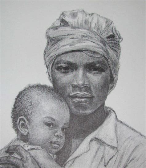 Jamaican Madonna And Child Print By J Macdonald Jamaican Art Black