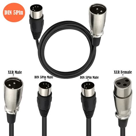 Din 5pin To Xlr Xlr Midi Xlr