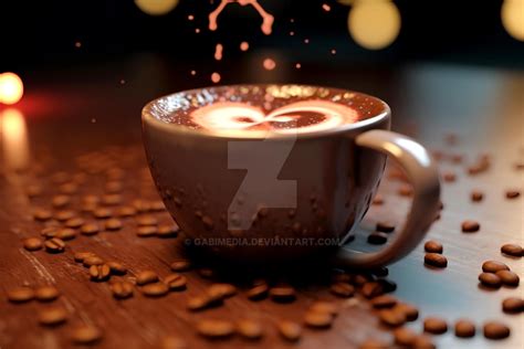 a cup of coffee milk 2 by GabiMedia on DeviantArt