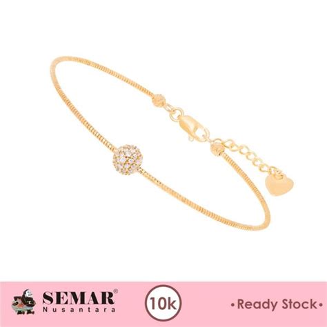 Jual Gelang Emas Balette Paris Collection Gold 10K Semar Nusantara Di