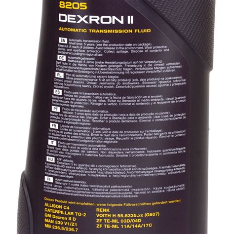 Mannol Getriebe L Dexron Ii Automatik X L Online Im Mvh Shop