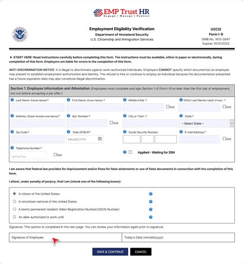 Electronic Form I-9 Compliance | Form I9 Verification Services