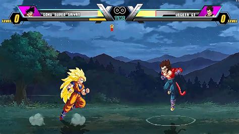 Goku Dbz Vs Vegeta Dbgt Mugen Char Youtube