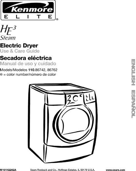 Kenmore Elite User Manual Residential Dryer Manuals And