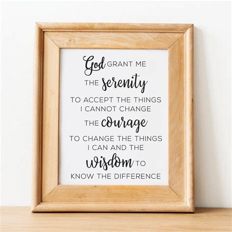 Serenity Prayer Printable Catholic Prayer Print Catholic Etsy