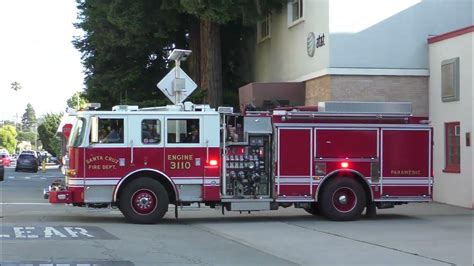 Santa Cruz Fire Department Engine 3110 Responding Youtube