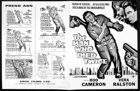 MAN WHO DIED TWICE | Rare Film Posters