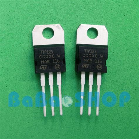 20pcs New TIP125 125 PNP Darlington Transistors TO 220 ST EBay