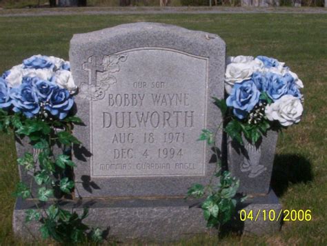 Bobby Wayne Dulworth 1971 1994 Find A Grave Memorial