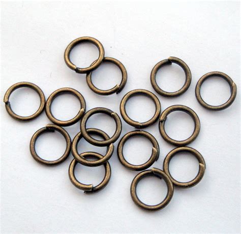 Antique Bronze Jump Rings Mm Pcs Jumprings Pack Etsy Uk