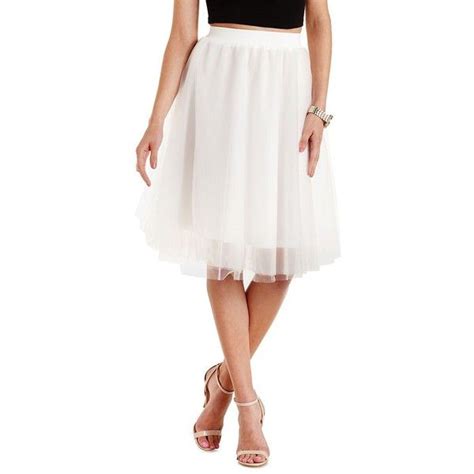 Charlotte Russe Tulle Full Midi Skirt 27 Liked On Polyvore Featuring