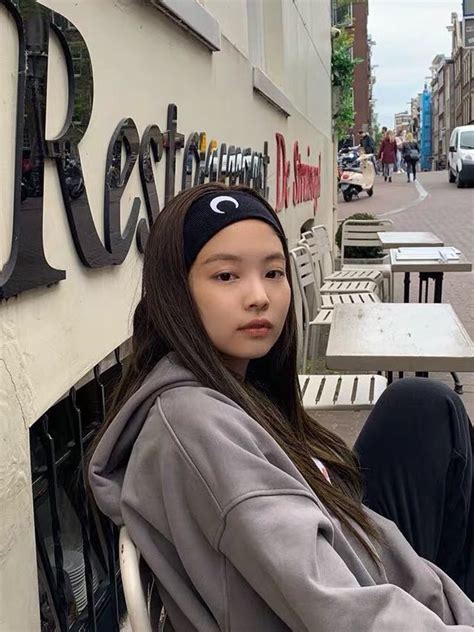 Instock Jennie Blackpink Crescent Moon Black Headband Hairband Women