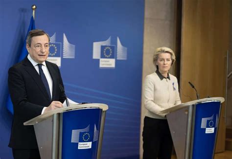 Mario Draghi Ursula Von Der Leyen Dago Fotogallery