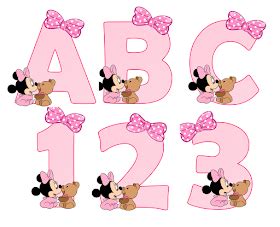 Kits Imprimibles Gratis Abecedario Y N Meros Minnie Bebe Minnie Mouse