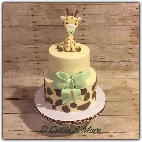 Giraffe Baby Shower Cake Artofit