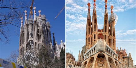 La Sagrada Familia De Barcelona Culmina Las Torres De Los Evangelistas