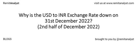 Usd To Inr Exchange Rate 16 Dec 2022 To 31 Dec 2022 Title