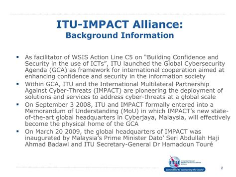 Ppt Confidence And Security In The Information Society Itu Impact