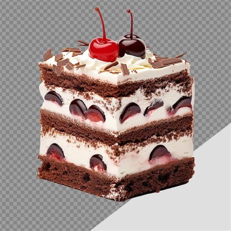 Premium Psd Black Forest Gateau Png Isolated On Transparent Background