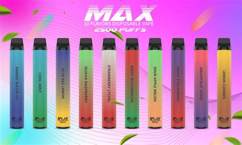 IPLAY MAX Disposable 2500 Puffs Pod Athentic Vape Smart Vape DubaI