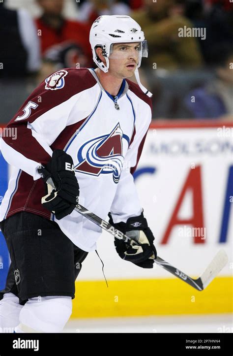 Nhl Player Profile Photo On Colorado Avalanches Brett Clark During A