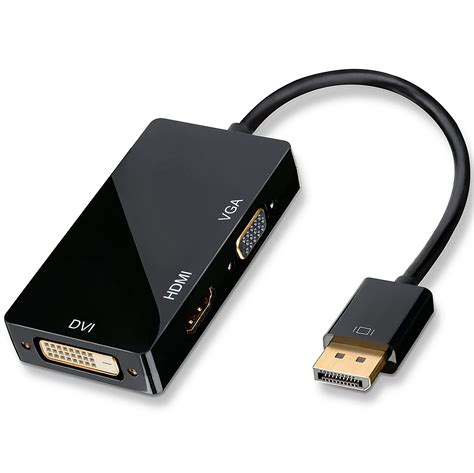 Адаптер/разветвитель с DisplayPort на HDMI/VGA/DVI порты Addap DP2VGA ...