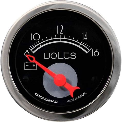 Volt Metro Mm Volts Hot Black Cronomac Cronometer Instrumentos