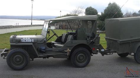 1942 Willys Ford Gpw Ww2 Jeep And Trailer