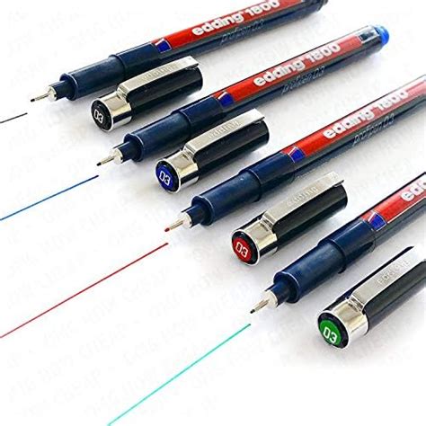 Edding Profipen Fineliner Zeichenstift Mm Er Set Schwarz