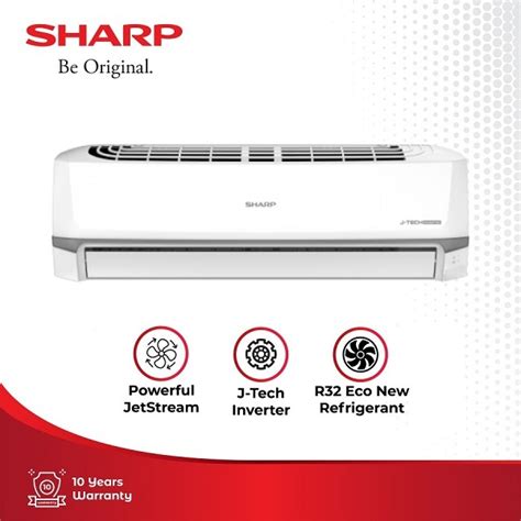 Jual AC SHARP INVERTER THAILAND AH X10 ZY 1PK PLUS PASANG Shopee