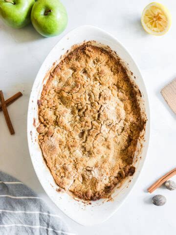 Apple Crisp Without Oats Brown Sugar Streusel Topping