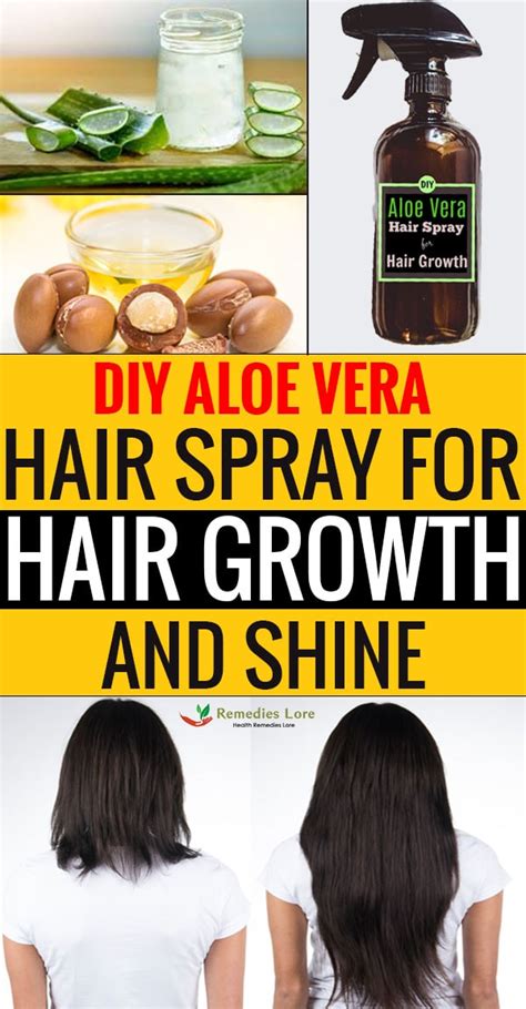 DIY Aloe Vera Hair Spray For Hair Growth And Shine - Remedies Lore