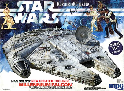 Star Wars A New Hope Millennium Falcon 1 72 Scale Model Kit By MPC Star