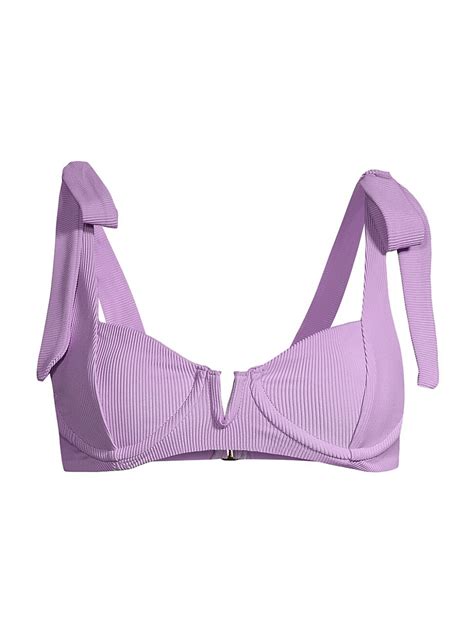Buy Beach Riot Wo Blair Bikini Top Lavender At Off Editorialist